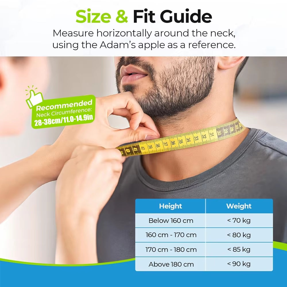 Cervical Neck Traction Device,Relief for Chronic Neck & Shoulder Alignment Pain,Inflatable Neck Stretcher Collar for Home Relief